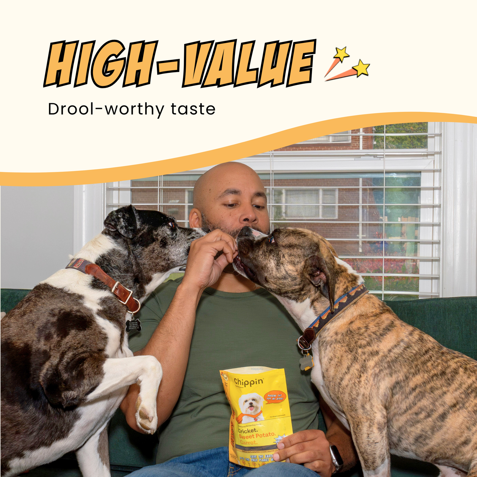 High Value Dog Treats | Novel Protein | Sensitive Tummy Safe | Chippin