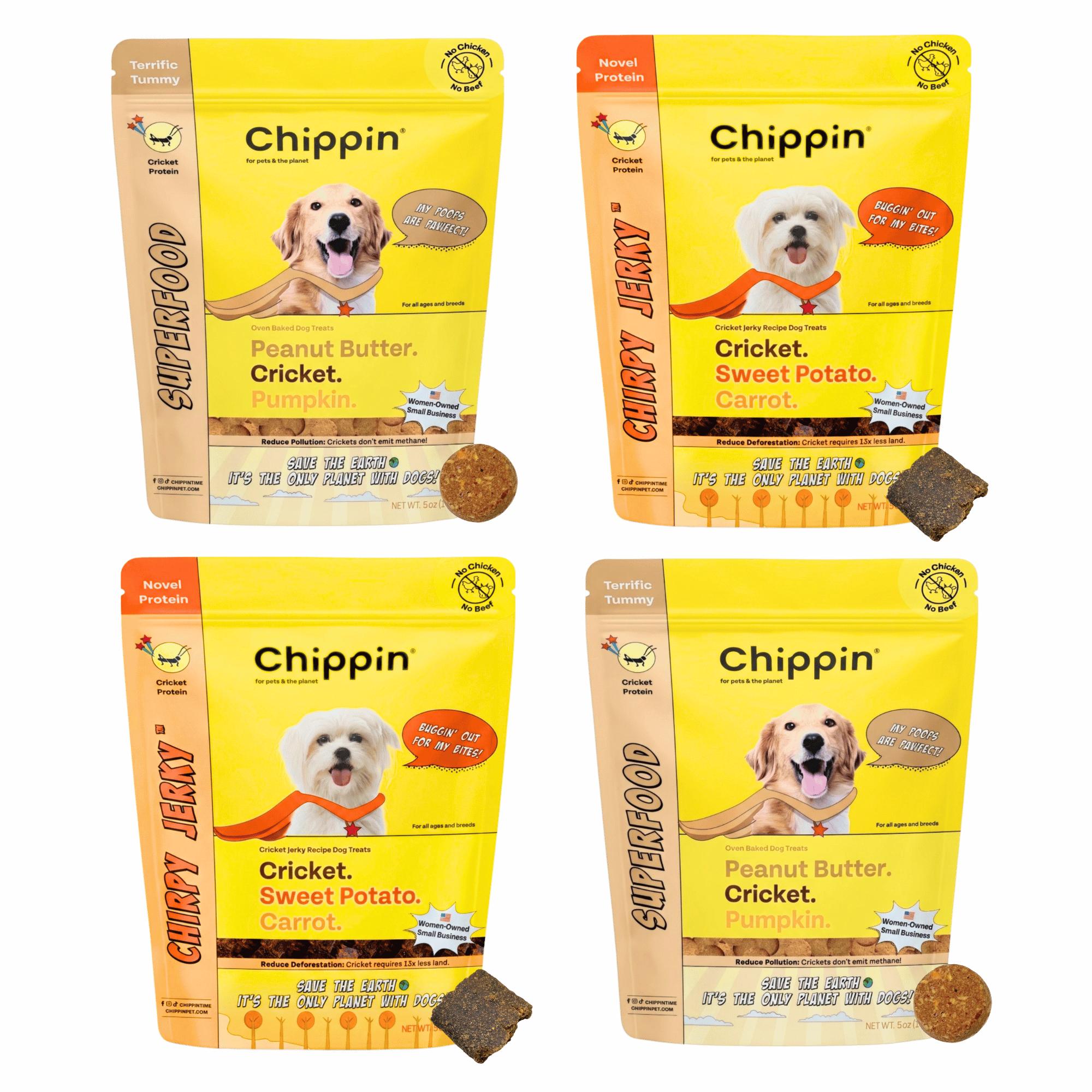 Chippin Cricket Bundle | Highly Digestible & Eco-Friendly Dog Biscuits
