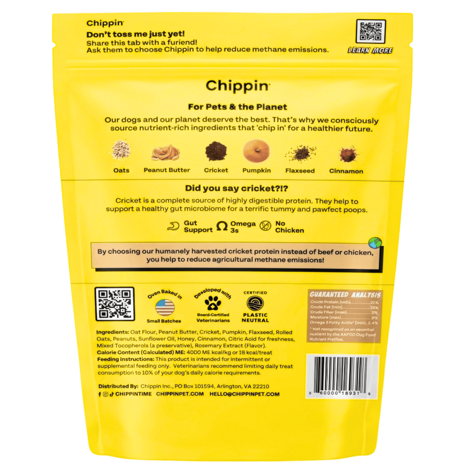 Superfood | Omega-3 Dog Treat | Cricket Protein | Chippin
